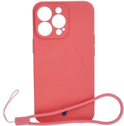 Bizon Etui Case Silicone Magnetic Do Apple Iphone 13 Pro Brudny Róż