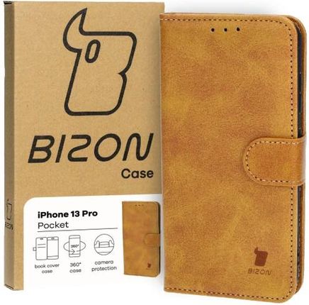 Bizon Etui Case Pocket Do Apple Iphone 13 Pro Brązowe
