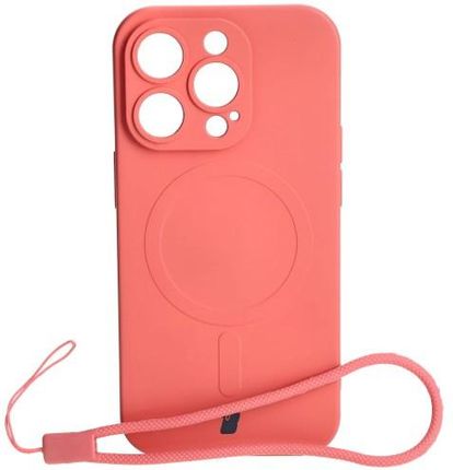 Bizon Etui Case Silicone Magnetic Do Apple Iphone 14 Pro Brudny Róż