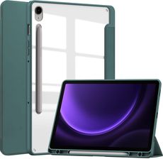 Bizon Etui Case Tab Clear Matt Do Samsung Galaxy Tab S9 Fe Ciemnozielone