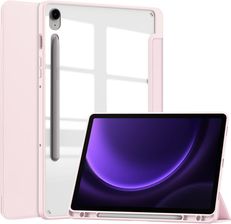 Bizon Etui Case Tab Clear Matt Do Samsung Galaxy Tab S9 Fe Jasnoróżowe