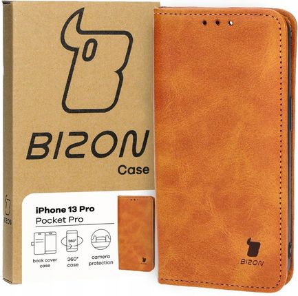 Bizon Etui Case Pocket Pro Do Apple Iphone 13 Pro Brązowe