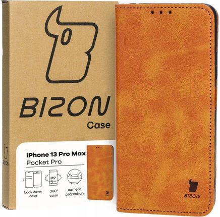 Bizon Etui Case Pocket Pro Do Apple Iphone 13 Pro Max Brązowe