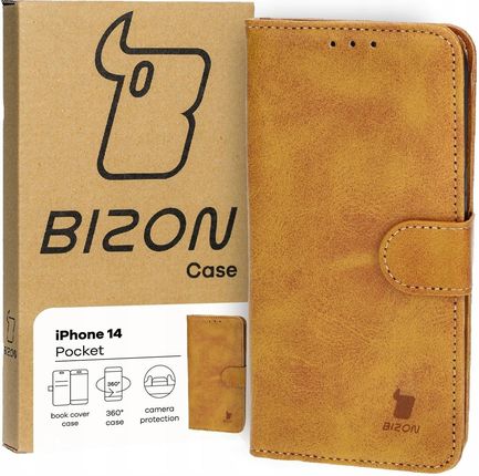 Bizon Etui Case Pocket Do Apple Iphone 14 Brązowe
