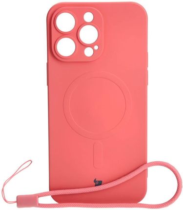 Bizon Etui Case Silicone Magnetic Do Apple Iphone 14 Pro Max Brudny Róż