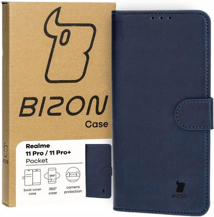 Bizon Etui Case Pocket Do Realme 11 Pro / 11 Pro + Granatowe