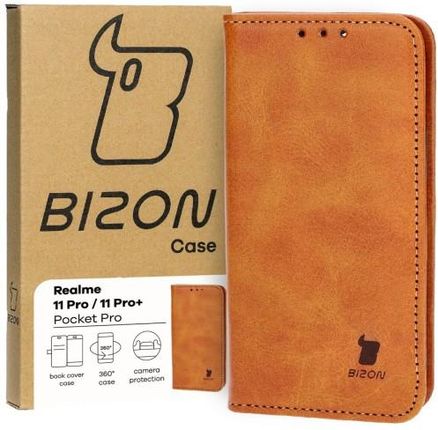 Bizon Etui Case Pocket Pro Do Realme 11 Pro / 11 Pro+ Brązowe