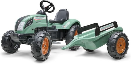 Falk Traktor Lander Zielony Na Pedały Z Przyczepką