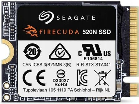 Dysk SSD Seagate 1TB M.2 2230 PCIe Gen4 NVMe FireCuda 520N
