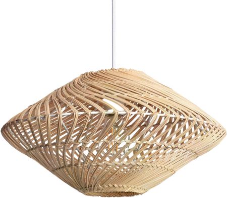 Lampa Wisząca Boho Z Rattanu Towamba Abruzzo Giorgia 50Cm E27 