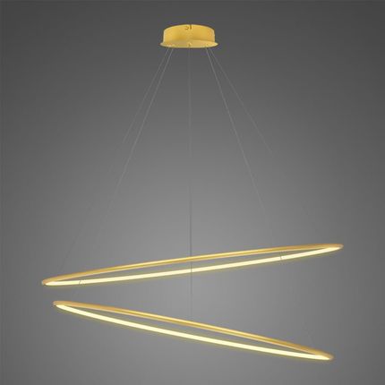 Altavola Design: Lampa Ledowe Okręgi No. 2 Φ120 Cm In 3K Złota 