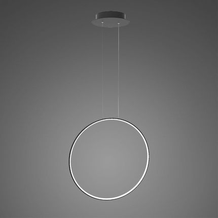 Lampa Wisząca Ledowe Okręgi No.1 X Φ60Cm Czarna In 3K Ściemnialna Altavola Design 