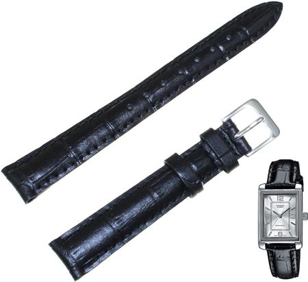 Casio Skórzany pasek do zegarka LTP-1234L czarny 14 mm