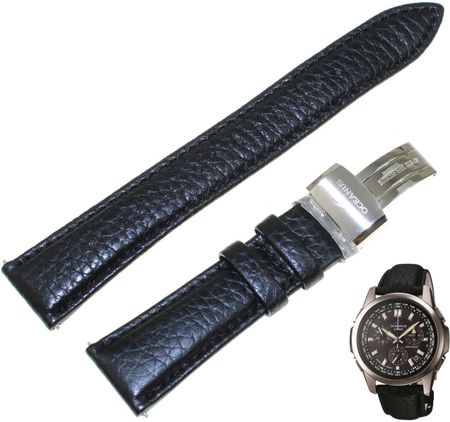 Casio Skórzany pasek do zegarka OCW-610 21 mm czarny