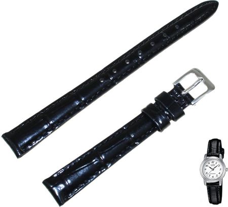 Casio Skórzany pasek do zegarka LTP-1236L czarny 12 mm