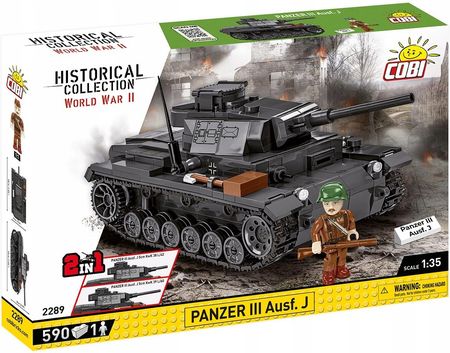 Cobi Klocki 2289 Czołg Panzer Iii Ausf.J Wojskowy 2W1 Figurka Wojsko Armia