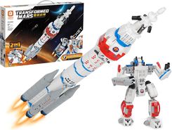 Madej Zestaw Klocków Rakieta Kosmiczna Statek 2W1 Transformers Robot Klocki 357El.