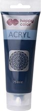 Zdjęcie Happy Color Farba Akrylowa 75Ml Błękit Pruski Tubka - Zagórz