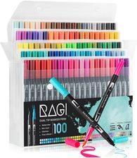 Zdjęcie Ragi Markery Akwarelowe Mazaki Flamastry Dwustronne 100 - Korsze