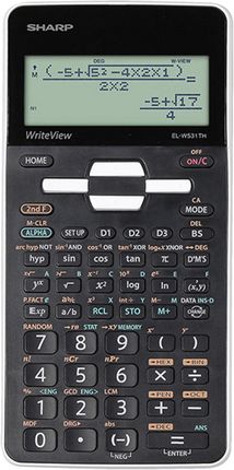 Sharp Kalkulator El-W531Th, Biała, Naukowy, 4-Liniowy Wyświetlacz, Plastikowe Klawisz, Automatyczny Wyłącznik (ELW531TH)