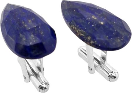 Lapis Lazuli owal (S1083) Srebrne [925] Spinki srebrne do mankietów [925]