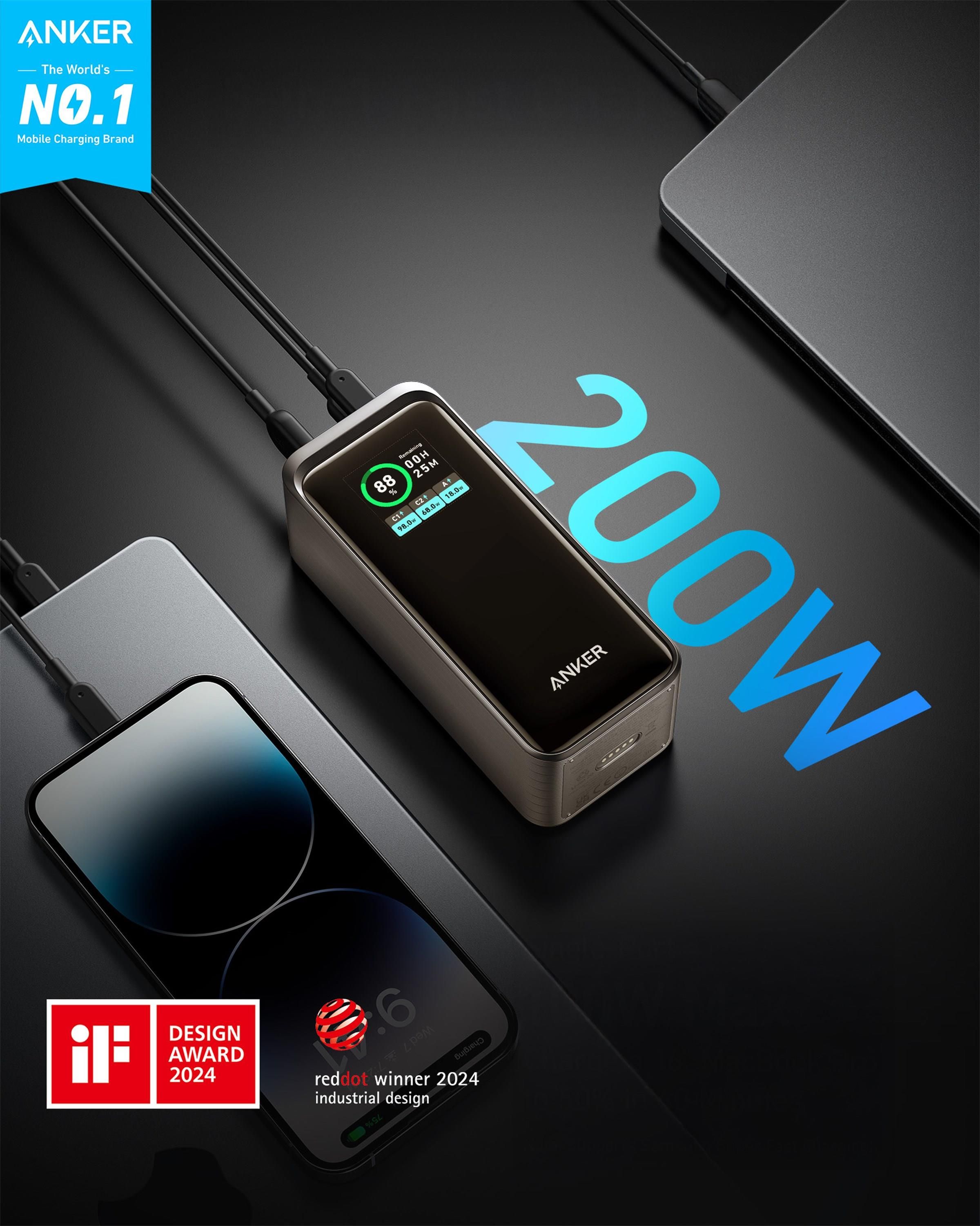 Powerbank Anker Prime Charge 3 portowy 200W - Opinie i ceny