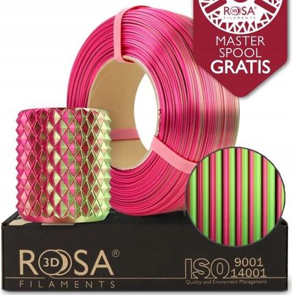 Rosa 3D Rosa3D Refill Pla Magic Silk Dragon Fruid 1kg 1,75mm Green Fuchsia 