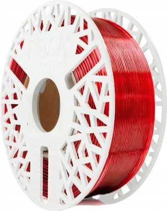 Rosa 3D Pet-g Standard Hs 1,75mm Red Transparent 1kg 