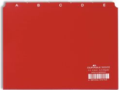 Zdjęcie Durable Przekładki A5 Podział 5/5 A-Z Nadrukowane Indeksy Pp (365003) - Libiąż