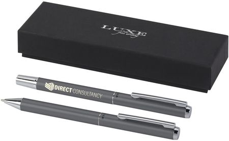 Upominkarnia Lucetto Zestaw Upominkowy Obejmujący Długopis Kulkowy Z Aluminium Z Recyklingu I Pióro Kulkowe