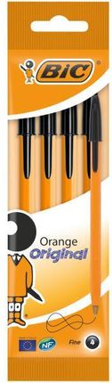 Bic Długopis Orange Pouch 4szt. Czarny