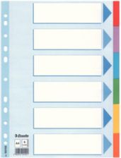 Zdjęcie Esselte Przekładki Do Segregatora A4, Karton, 6 Kart, Kolorowe, 100192 - Urzędów