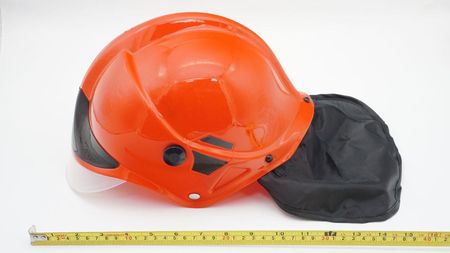 Pan I Pani Gadżet Hełm Strażacki Czerwony Daszek Przebranie Dla Dzieci Zabawa Karnawał - zdjęcie 5