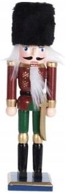 Koopman Figurka Świąteczna Dziadek Do Orzechów Bordowy W Futrzanej Czapce 18 Cm 2904854760