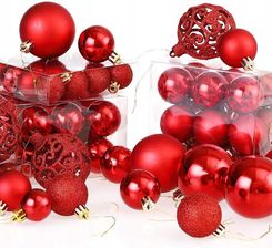 Zdjęcie Zestaw Bombek Choinkowych Regalo Czerwony 100 Sztuk 1138838 - Kańczuga