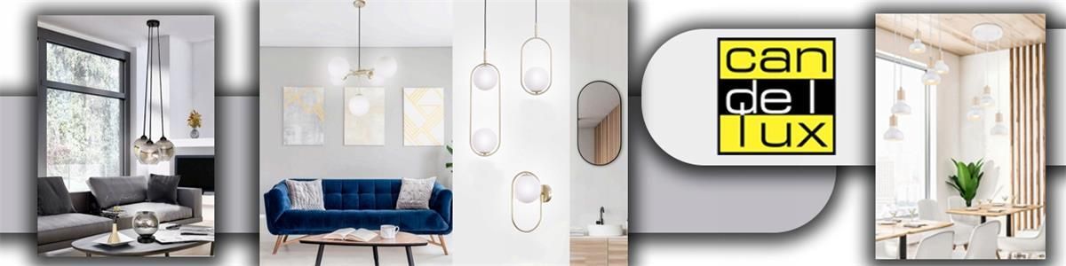 Pl Hashim Candellux Hashim lampa wisząca 60+40cm złoty 22w+34w led klryształki ...