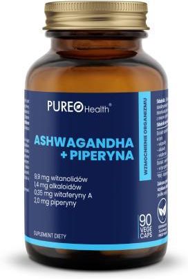 PUREO Health Ashwagandha + Piperyna, 90 kaps