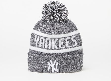 New Era New York Yankees Jake Bobble Knit Beanie Hat Black/ White