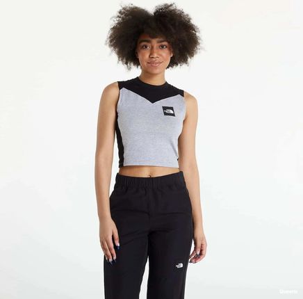 The North Face Cropped Fitted Tank Grey / Black