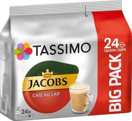 Jacobs D.E. Douwe Egberts Tassimo Cafe Au Lait Kapsułki Big Pack 24szt.