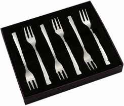 Altom Design Widelczyki Do Ciasta I Deserów Future Komplet 6Szt. Srebrny