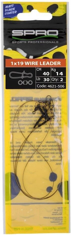 Bas De Ligne Carnassier Albert Drackovitch Carn'acier+ - 40cm 4kg Triple N°6