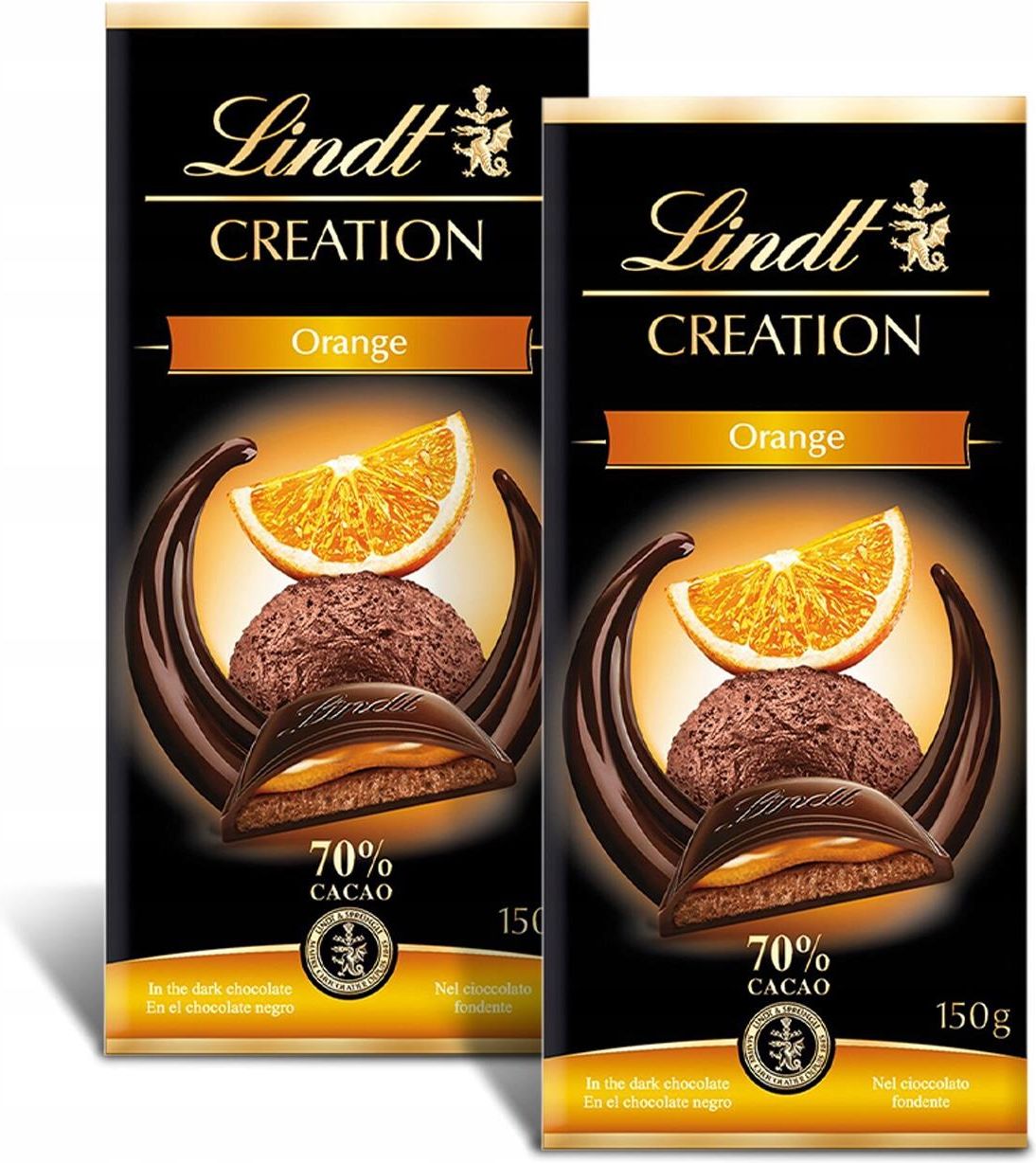 Lindt Creation 70 Czekolada Gorzka Pomarańcza Orange Cocoa 150g X2 Ceny I Opinie Ceneopl 8369