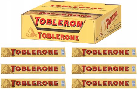 Mondelez Toblerone Zestaw Mleczna Czekolada 6szt. 600g
