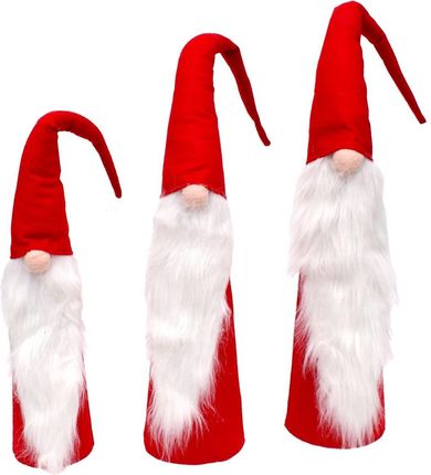 Saska Christmas Set Czerwonych Mikołajów Dekoracyjnych 60,70 80Cm P1430071844
