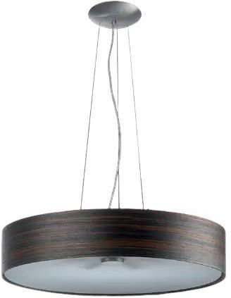Lampa wisząca Ramko Kapri 6xE14 okrągła drewniana : Kolor pierścienia dekoracyjnego  - wenge