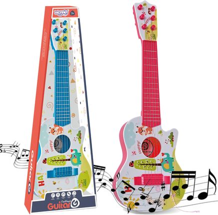 Woopie Gitara Akustyczna Dla Dzieci Czerwona 55Cm
