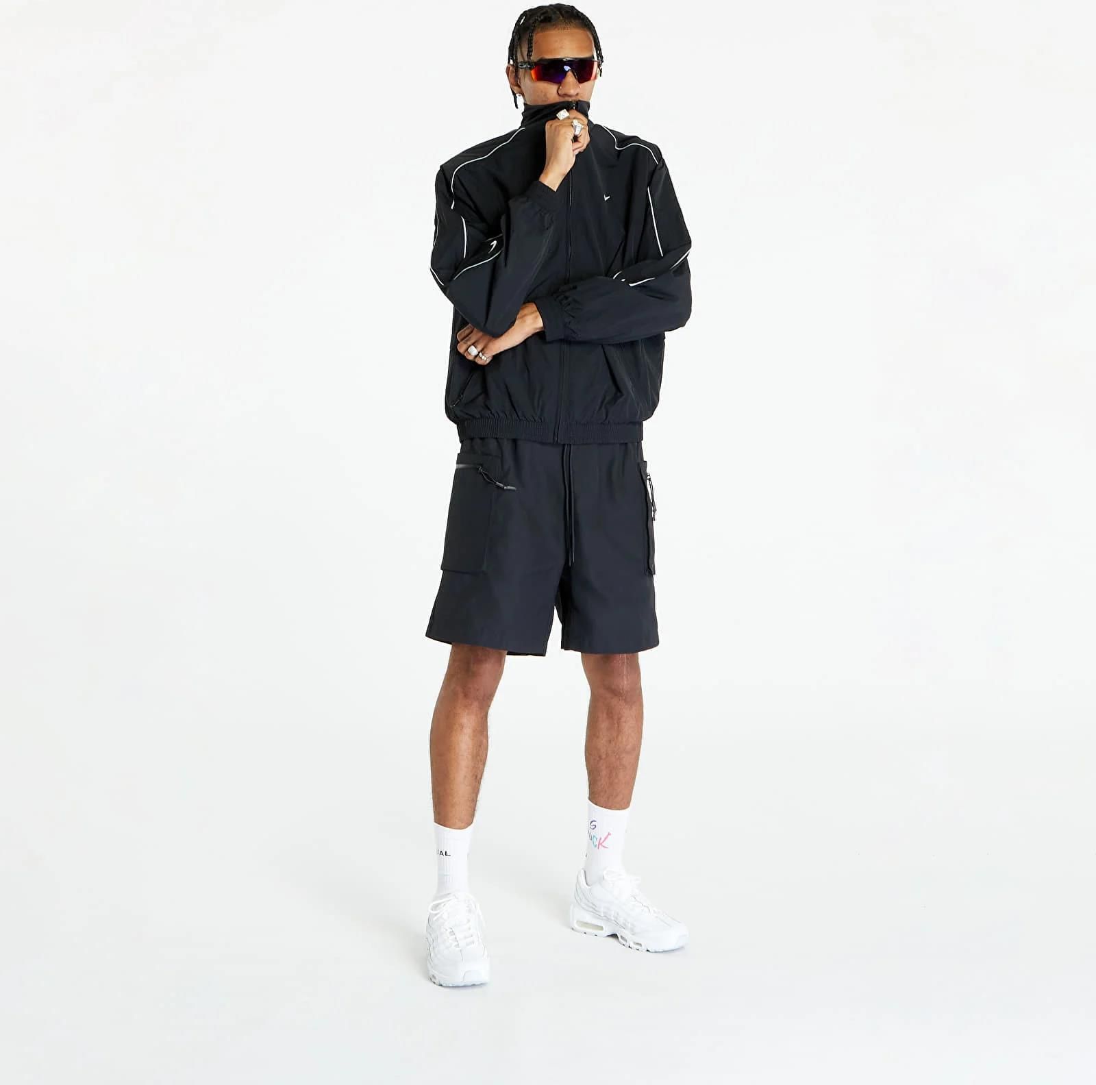 Nike Solo Swoosh Woven Tracksuit Jacket Black/ White - Ceny