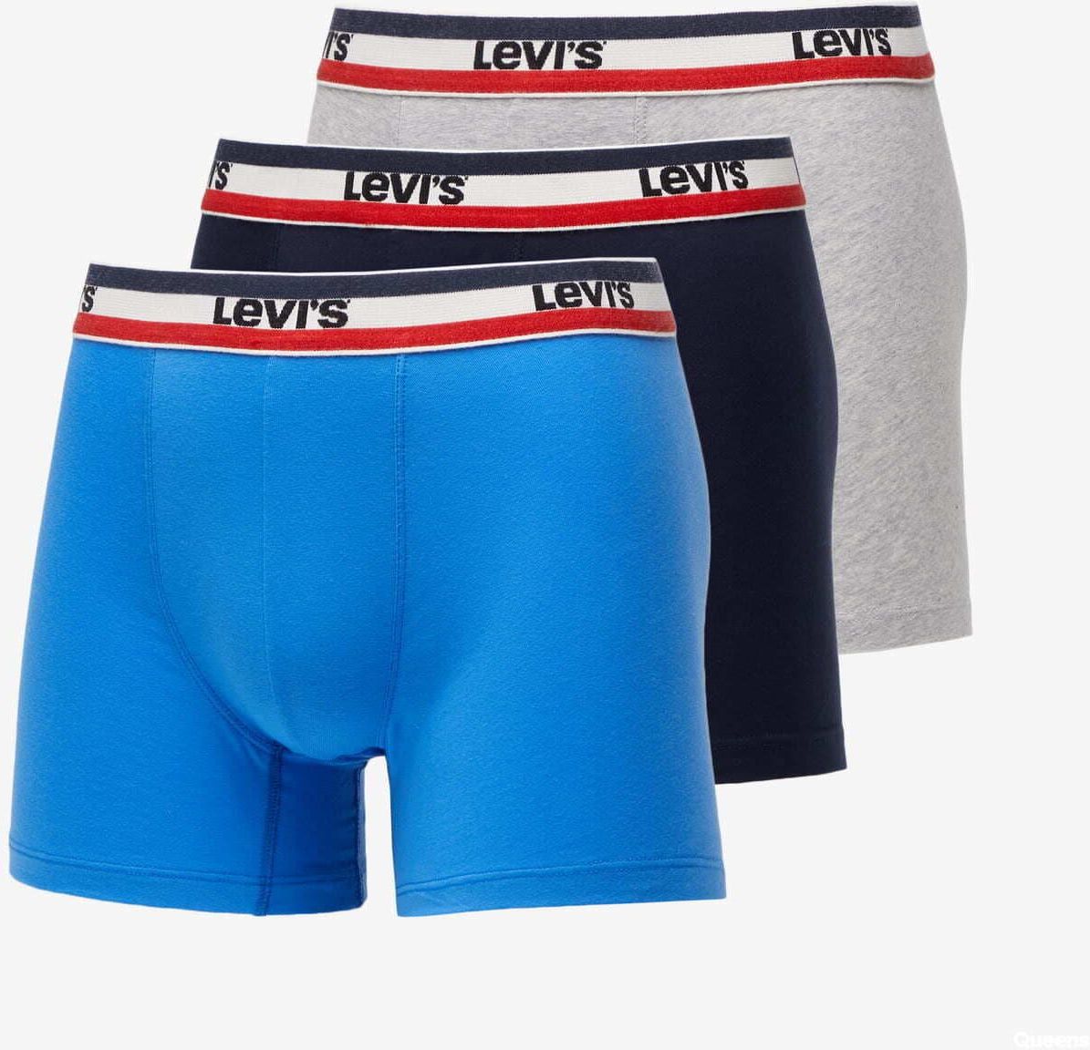 Levi's Boxer Uomo In Cotone Biologico, Confezione Da 4, Tinta Unita, Vita Comoda Con Logo