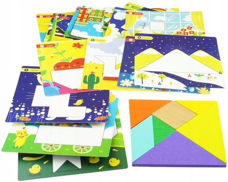 Kindersafe Układanka Edukacyjna Mozaika Tangram Puzzle